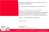 Réunion des gestionnaires du DPF Loire et principaux affluents « … · 2017. 4. 12. · Adaptations réglementaires sûreté des ouvrages hydrauliques Décret n°2015-526 du 12