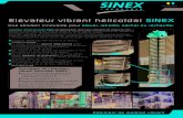 New Elévateur vibrant hélicoïdal SINEX · 2014. 7. 29. · Fabricant de matériel vibrant Elévateur vibrant hélicoïdal SINEX Une solution innovante pour élever, refroidir,