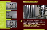 Fournisseur de matériel de laboratoire pour le BTP - Proviteq - … · 2020. 5. 28. · M A C H I N E S l D ’ E S S A I > Machine d’essai électromécanique automatique Pour
