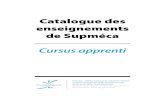 Catalogue des enseignements de Supméca · -"Recueil d'exercices et de problèmes d'analyse mathématique" B Demidovitch. Ed. Ellipses, 1995 Dernière mise à jour : 16/10/2017 Acquis