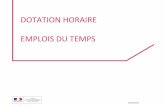 DOTATION HORAIRE EMPLOIS DU TEMPS - SNALC...EMPLOIS DU TEMPS ESEN – DGESCO A1-2 PNF SEPTEMBRE 2015 – PROFESSIONNALISATION DES ACTEURS RESSOURCES POUR PRÉPARER L’ANNÉE 2016
