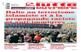 UNION COMMUNISTE (trotskyste) Halte au terrorisme ... · 28/10/2020  · Le journal d’Arlette Laguiller Halte au terrorisme islamiste et à la propagande raciste et anti-immigrés