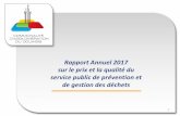 Synthèse du Rapport Annuel 2008 sur le prix et la qualité du …€¦ · A-Les temps forts de l’année 2017 B- Organisation de la CAD et de la Direction des déchets 1 - La sensibilisation