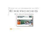 FAIRE DE LA GRAMMAIRE AU CE1 EXERCICES - Freedans.mon.cartable.free.fr/Elementaire/Grammaire/CE1/GrammaireCE… · Exercices, « La grammaire au CE1 » – 1F. Picot – Canopé éditions