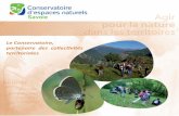 Agir pour la nature dans les territoires - CEN Savoie · « Prendre en charge l’animati on d’un site Natura 2000 a été pour nous une opportunité à saisir, en s’appropriant