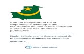 Etat de Préparation de la République Islamique de Mauritanie en … · 2017. 3. 21. · pourraient être facilement publiés sur le portail de données vu u’ils sont déjà en