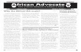 A A A African Advocate - United African Organization United States of America. The story of African