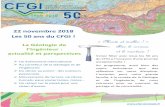 22 novembre 2018 Les 50 ans du CFGILes 50 ans du CFGI ! La Géologie de l’Ingénieur: actualité et perspectives Un évènement international Au carrefour de la Géologie et de l’Ingénierie