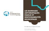 LES BARRAGES ANTHROPIQUES: ENJEUX ET RESPONSABILITÉS … · 2014. 8. 27. · LES BARRAGES ANTHROPIQUES: ENJEUX ET RESPONSABILITÉS MUNICIPALES Éric Morency et Agnès Grondin Forum