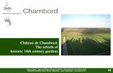 Chambord - · PDF file The castle becomes a house. A garden is created ... « d’après le plan dressé pour le Maréchal de Saxe en 1746». (DNC) PHILIPPE VILLENEUVE Architecte en