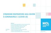 SYNDROME RESPIRATOIRE AIGU SEVERE À CORONAVIRUS 2 … … · 2 Lippi et al. Cardiac troponin I in patients with coronavirus disease 2019 (COVID -19): Evidence from a meta analysis