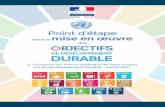 Point d’étape de la France dans la mise en œuvre des ODD · 2017. 7. 19. · transversalité, des chefs de file ministériels sont chargés d'animer la mise en œuvre pour chacun