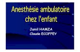Jamil HAMZA Claude ECOFFEY - necktar.fr JH Anesthesie... · mucoviscidose, asthme, épilepsie ... •Nourrisson < 1 an : jeûne solide de 4 heures (lait compris) biberon d’eau