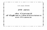 Le Conseil d’Églises chrétiennes en France (CECEF) fêtera ses 20 … · 2008. 5. 15. · Président de l’Assemblée des Évêques orthodoxes de France Mgr GABRIEL (de Vylder),