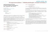 ATELIER 8 Programmation / Méthodologie d’intervention · PDF file 2018. 6. 5. · ATELIER 8 Programmation / Méthodologie d’intervention 53èmes Journées IHF •Du 19 au 21 juin