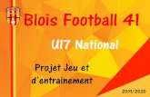 Blois Football 41...ANIMATIONS DE JEU DÉFENSIF - Si un joueur est trouvé entre les lignes et qu’il est seul, alors la défense va reculer doucement pour essayer de gagner du temps