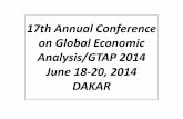 MOUGNOL-17th Annual Conference on Global Economic … · 2014. 6. 17. · • La part de l’Afrique dans le commerce mondial n’est que de 3,2%. • Les échanges intra-régionaux