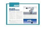 Documento8 - Klain Robotics · La famiglia di robot Antropo- morfi va da 420 mm a 1.000 mm di raggio, con portate da kg. Molto interessanti i 4 nuovi modelli di robot a 6 assi, pre-