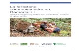 La foresterie communautaire au Cameroun - pubs.iied.org. · 2017. 11. 20. · Certaines d’entre elles sont liées à des aspects de sa conception législative, tels que la taille