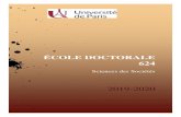 ÉCOLE DOCTORALE 624ed382.ed.univ-paris-diderot.fr/images/CatalogueED624.pdf · aussi à une dialectique vivante entre la spécialisation extrême et la confrontation des approches