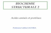BIOCHIMIE STRUCTURALE 2 - UAC · 2020. 5. 5. · INTITULE DU COURS: Acides aminés et protéines UNITE D’ENSEIGNEMENT: Biochimie structurale I. IDENTIFICATION DU COURS Etablissement