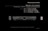 Projecteur à DLPTM PT-D5700E - Panasonic · 2011. 11. 25. · Projecteur à DLPTM Usage professionnel Mode d’emploi Lisez soigneusement ces instructions avant d’utiliser cet