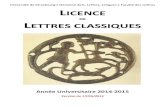 Université de Strasbourg / Domaine Arts Lettres Langues / Faculté … · 2015. 3. 17. · Manuel : Deléani, Vermander, 1975, Initiation à la langue latine et à son système.