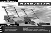 N34M/N37M - Gamm vert wolf/tondeuse... · 2014. 7. 29. · CORTA-RELVAS ELÉCTRICOS 34/37 CM. F 2 INTRODUCTION ... Reparação corrente, avarias e suas soluções: p. 23 Condições