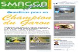 Le magazine des rivières des 27 communes du bassin versant du … · 2019. 2. 13. · SMAGGALe magazine des rivières des 27 communes du bassin versant du Garon zine N° 26 - hiver