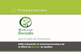 Présentation · 2018. 4. 26. · BIOCHAR BOREALIS a pour mission de favoriser et de promouvoir le développement d’initiativesnovatrices visant la valorisation de résidus forestiers,