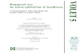 Rapport sur le sans-abrisme à Sudbury · 2005. 5. 12. · sans-abri constitue aussi un élément vital du projet. Le dénombrement complet de la population des sans-abri aurait été