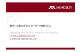 Introduction à Mendeley - ec-lyon.fr · Découvrir Mendeley Mendeley est un logiciel de gestion de références bibliographiques qui vous permet de gérer, lire, partager, annoter