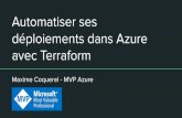 L'infrastructure pour tous ! - déploiements dans Azure avec Terraform … · 2019. 5. 10. · Infrastructure as Code (IaC) est le concept de gérer et provisionner des machines