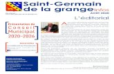 Saint-Germain de la grange Infos SGDLG... · Site internet :  AOÛT 2020 L’éditorial A vec cette période de pandémie, qui semble perdurer, nous avons vécu, nous vivons, et