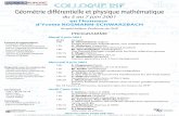 Géométrie différentielle et physique mathématique · en l'honneur d'Yvette KOSMANN-SCHWARZBACH du 5 au 7 juin 2001 Amphithéâtre Darboux de l'IHP INSTITUT HENRI POINCARÉ (IHP)