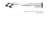 Institut national de psychiatrie légale Philippe-Pinel - Rapport … · 2020. 2. 3. · Philippe-Pinel. Ce bilan fait état des grandes réalisations et des innombrables efforts