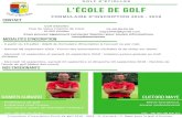 C:UsersDamienOneDriveDocumentsECOLE DE GOLF 2018 … · 2018. 8. 8. · Formulaire d'inscription Ecole de golf 2018 - 2019 - D. Guinard / C. Maye pour le golf d'Etiolles - Groupe
