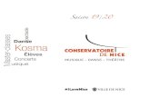 Master-classes Danse Kosma - ConservatoireKosma et chorégraphié par Roland Petit, du 18 au 27 octobre 2019 à l’Opéra Nice Côte d’Azur. NOVEMBRE 2019 AUDITORIUM VENDREDI 8