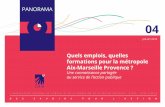PANORAMA · 2018. 7. 13. · 3. Le panorama sur l’emploi et les métiers 4. Le panorama sur la formation Le territoire de la métropole Aix-Marseille Provence (MAMP), créée institutionnellement