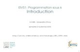 ISV51: Programmation sous R - Introductionjulien.cremeriefamily.info/doc/teachings/isv51/slides0... · 2020. 9. 16. · Les concurrents plus ou moins directs Les logiciels de développement