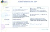 ACTIONS/MISSIONS 2007 - univ-amu.fr · 2015. 4. 8. · Mohammed V, Tanger, 7 nov. Carthage, H. Boumediene Alger, Monastir, Sousse, Sfax, Annaba, Marrakech «Contribution à la construction
