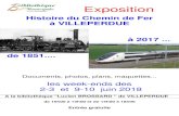 Affiche expo 2018 - expo 2018.pdf · PDF file Exposition Histoire du Chemin de Fer à VILLEPERDUE à 2017 ... de 1851.... Documents, photos, plans, maquettes... les week-ends des