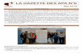 LA GAZETTE DES APA N°6 - WordPress.com · 2019. 5. 15. · LA GAZETTE DES APA N°6 Mai 2019 La GAZETTE DES APA (Activités Physiques Adaptées) est le bulletin de liaison et d’informa-tion