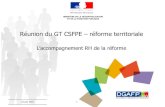 Réunion du GT CSFPE réforme territoriale · 2015. 7. 2. · Examen du projet de « feuille de route » Accompagnement RH 3. Modalités d’accompagnement financier des mobilités