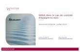 ORSA dans le cas de contrats d’épargne en euroFILE/IA20120711.pdf · 2020. 9. 29. · Université été IA 2012 ORSA dans le cas de contrats d’épargne en euro Version 1.1 Université