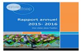 Rapport annuel 2015- 2016 - AQESAP · Rapport annuel 2015-2016 Association québécoise des éducatrices et éducateurs spécialisés en arts plastiques MOT DU PRÉSIDENT ’est ave