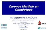 Carence Martiale en Obstétrique - Repère · Galan Eur J Clin Nutr 1998 Étude française de population SU.VI.MAX n= 5447 CM = Ferr