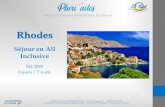 Rhodes - Accueil CSE Sud Manpower · 2020. 1. 14. · Rhodes, l'île des fleurs, perle du Dodécanèse, bénéficie d'un climat d'une grande douceur. Roses, lauriers, hibiscus, bougainvillées