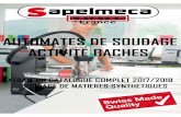 AUTOMATES DE SOUDAGE ACTIVITE BACHES - SAPELMECA · 2017. 11. 21. · 50 52 / 53 54 - 56 Type d’appareil HEMTEK ST SEAMTEK 900 AT Max. Tension V~ 120 / 230 230 / 240 Max. Puissance