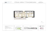 CLOS DES 7 FONTAINES · 2020. 5. 26. · Etage 2 Appartement H.2.2 1 Chambre Plan indicatif sous réserve de modiﬁcations pour raisons techniques ou architecturales. Les dimensions